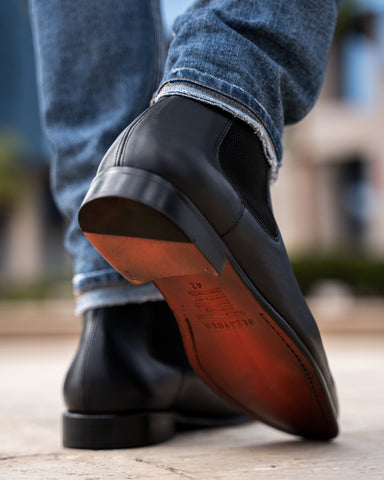 Alton: Chelsea Boots Homme - Cuir Noir