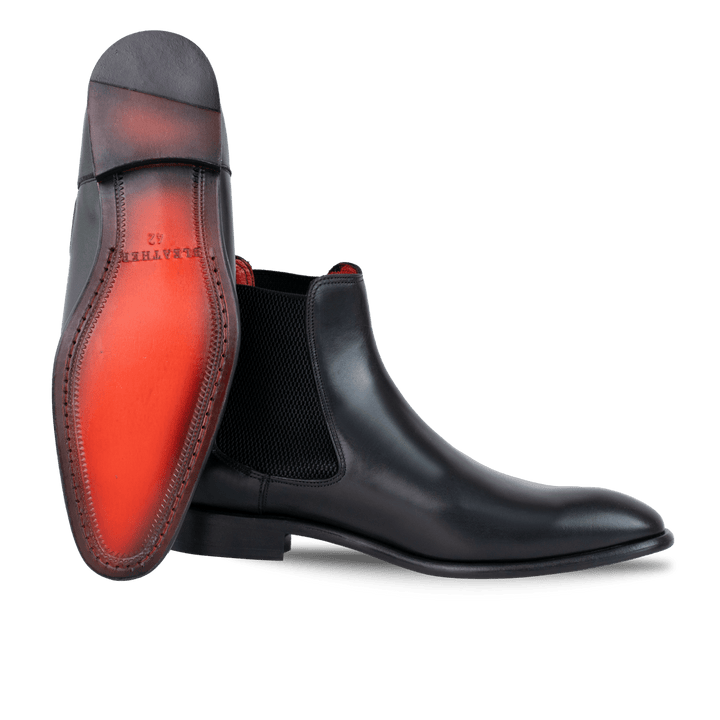 Alton: Chelsea Boots Homme - Cuir Noir