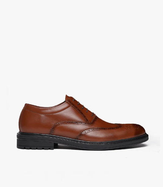 BROGUE en Cuir Tabac, Dégradé -CL200