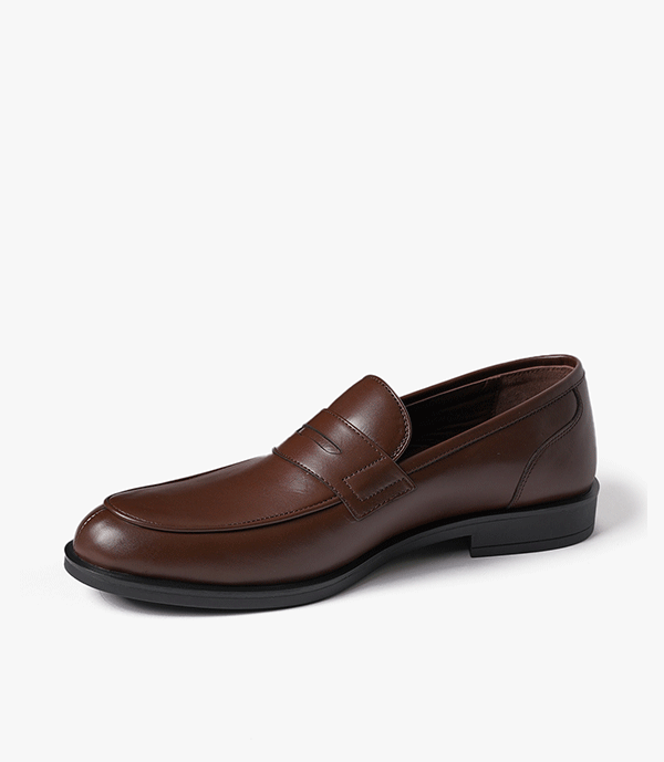 MOCASSIN Taylor en Cuir, Marron – CL477