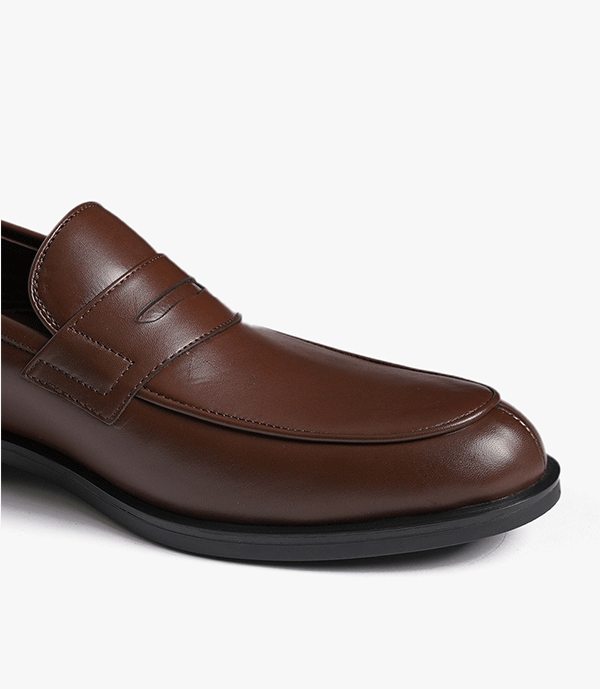 MOCASSIN Taylor en Cuir, Marron – CL477