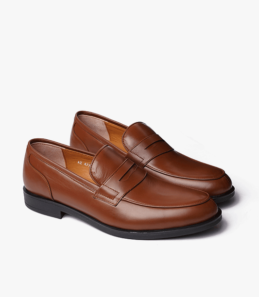 MOCASSIN Taylor en Cuir, Tabac – CL477