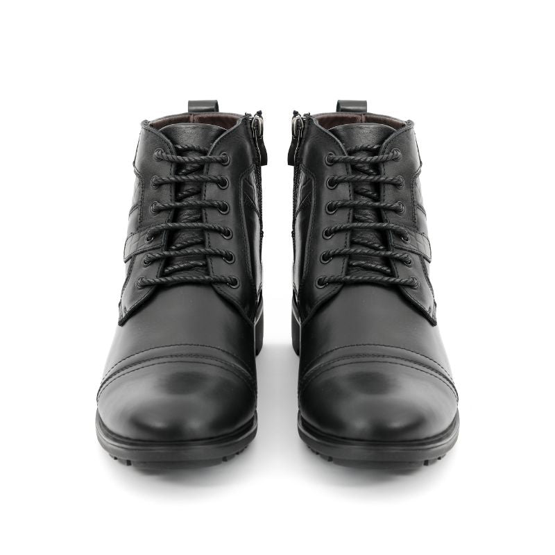 Texas Noir Leather Boots for Men